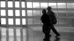 People passing in Chicago Airport